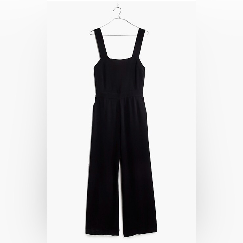Madewell Apron Bow-Back Jumpsuit Size 10
